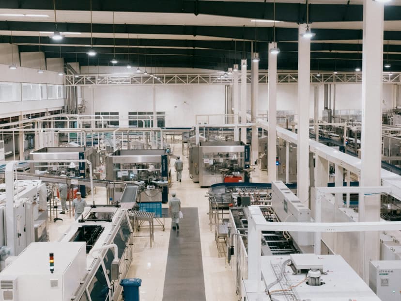 Production line where supplier quality and incoming goods are inspected